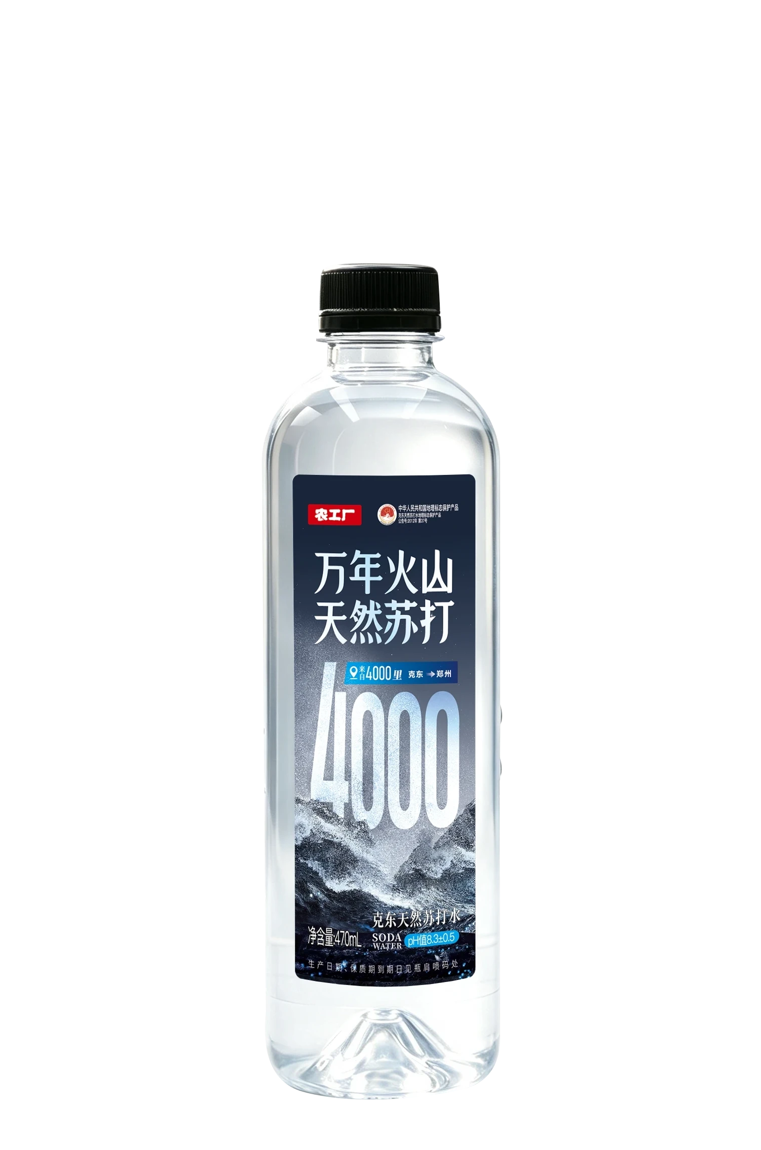 农工厂天然苏打水470ml